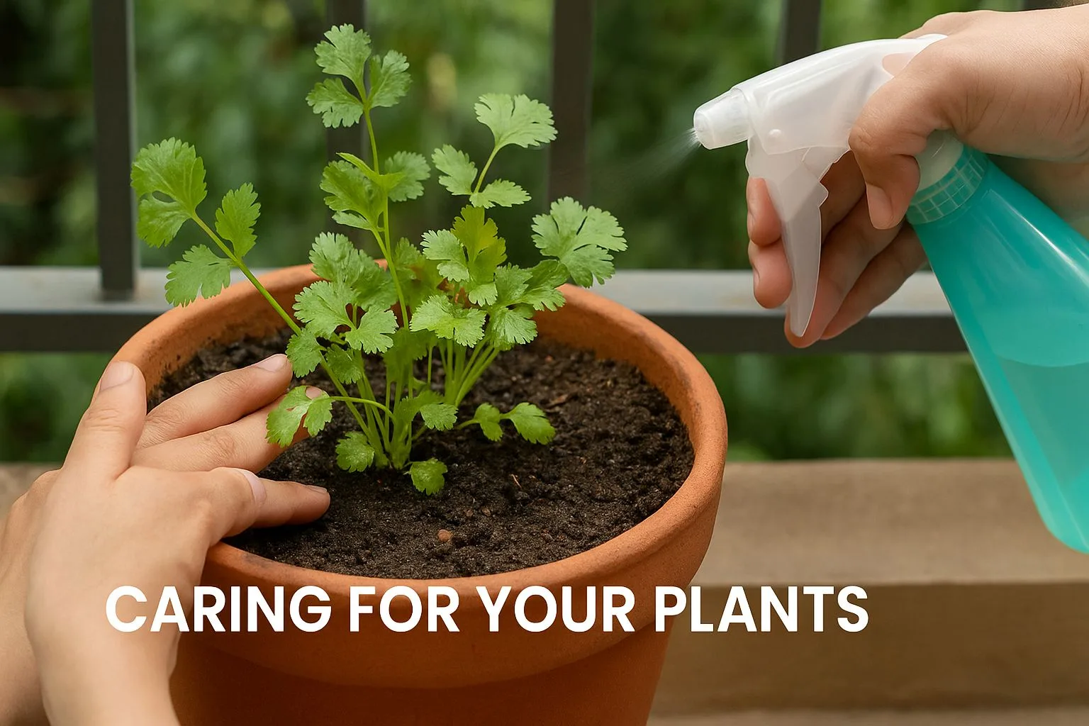 Caring for your plants to grow coriander seed plants at home - Urban Plant